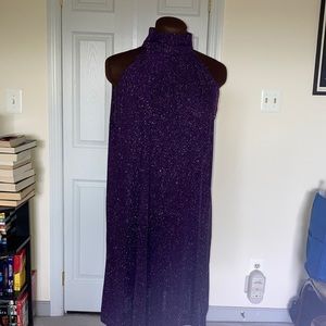 Sparkly jersey knit semi formal dress